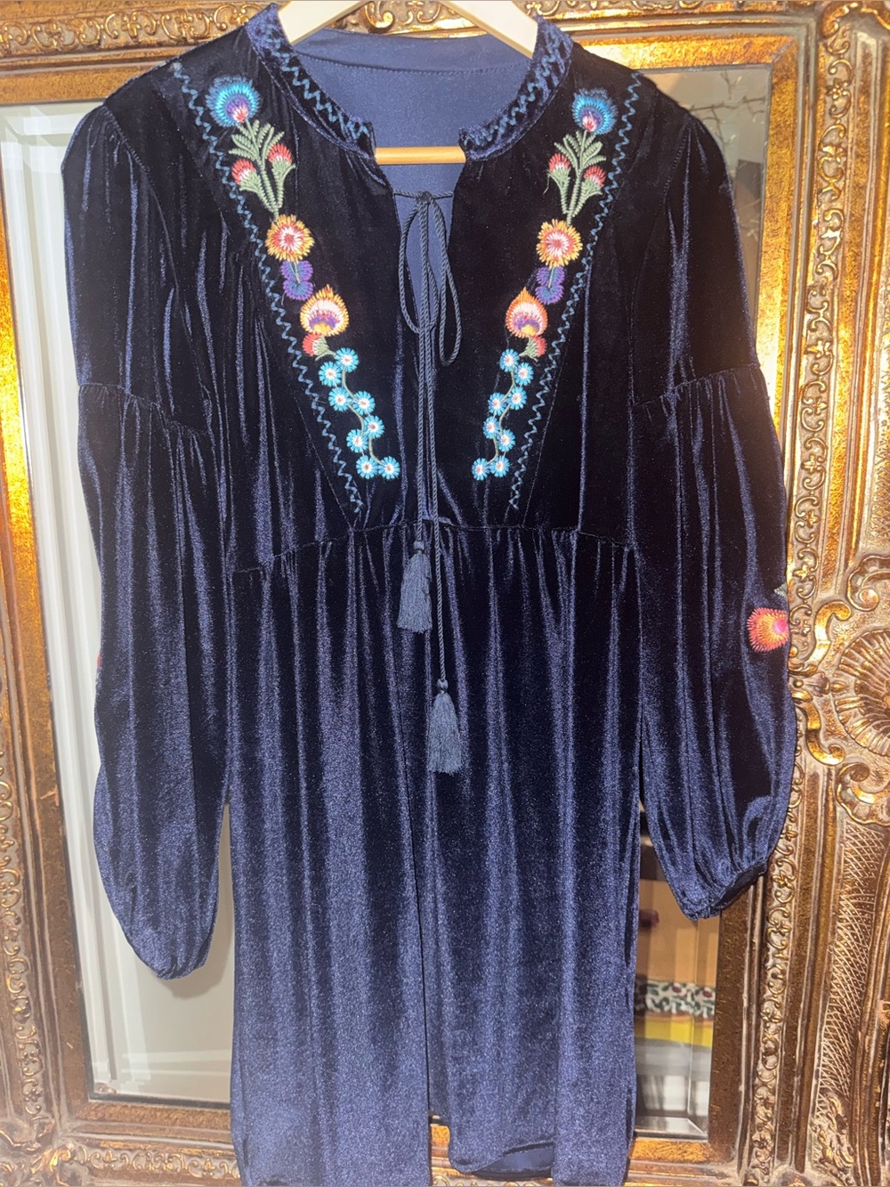 BOHO VELVET DRESS - Picture 7 of 8